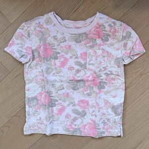 Gap x LoveShackFancy Pink Floral Kids Tee